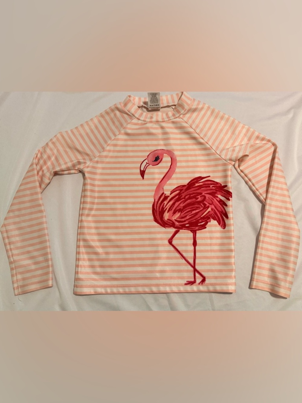 Gymboree Girls 6-7 Fruit Punch Flamingo Rash Guard Size S NWOT